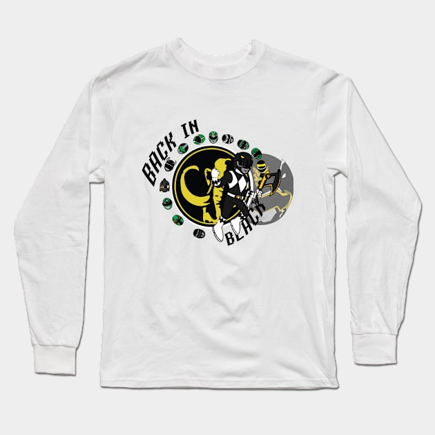 Back in Black Long Sleeve T-Shirt by GarBear Designs